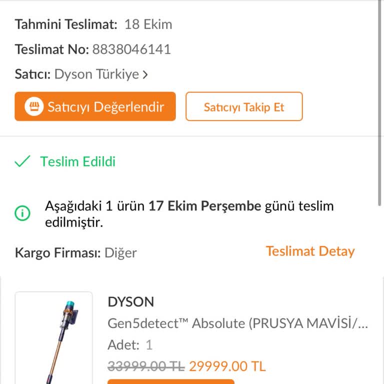 Yeni Aldığım Dyson Süpürge Çalışmıyor!