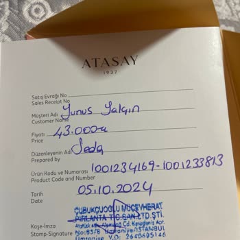 Atasay Ürünü: Tadilat Sonrası Hayal Kırıklığı