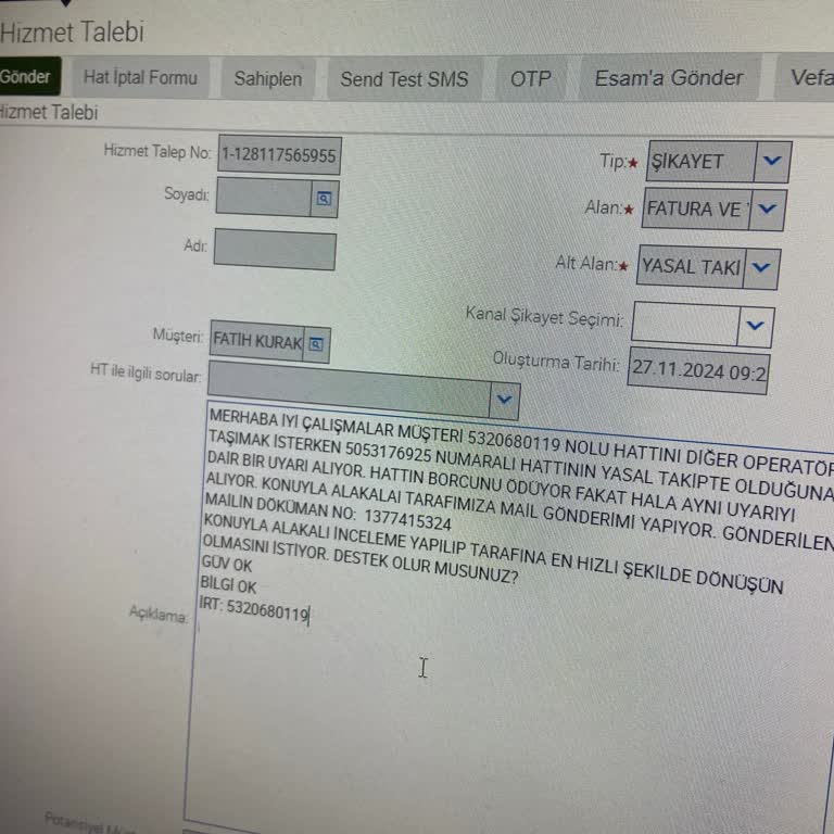 Türk Telekom Borç Sorgulama Ve Hat Taşıma Sorunu