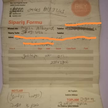 Reydeko'dan Halı Teslim Edilemiyor: Müşteri Hizmetleri Yok!