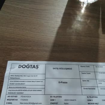 Doğtaş Maltepe'den Aldığım Ürünlerde Teslimat Ve Kalite Sorunları