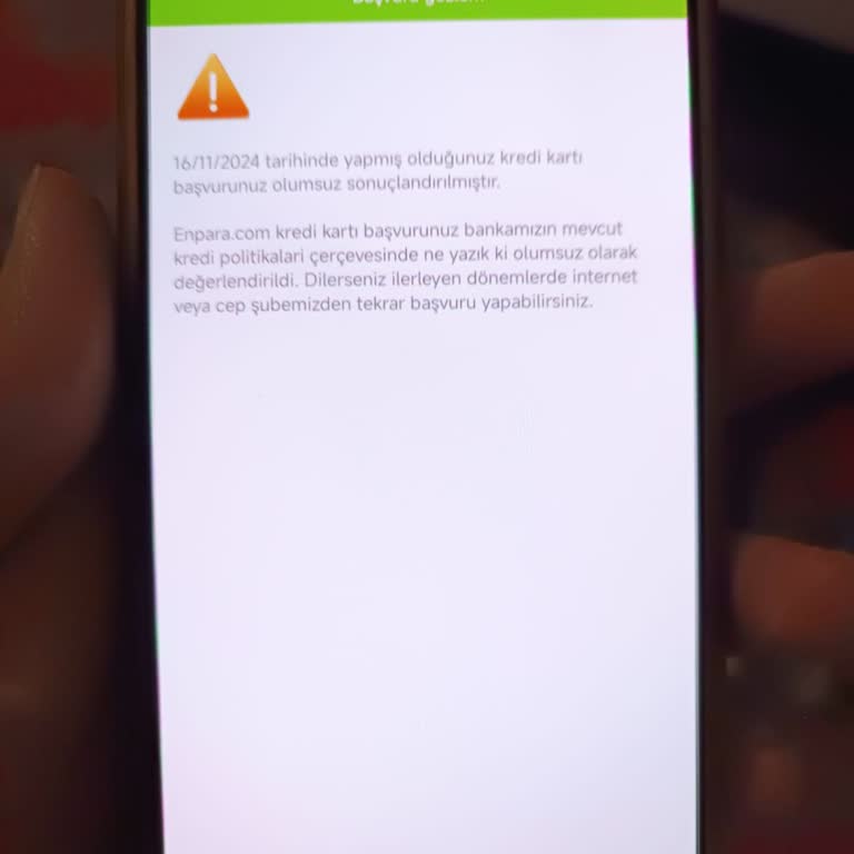 Enpara Kredi Kartı Başvurumun Sürekli Reddedilmesi