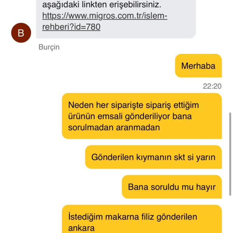 Migros Sanal Market'te Yanlış Ürün Teslimatı Ve SKT Sorunu