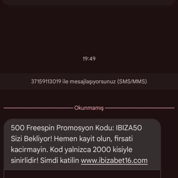 Vodafone'dan Gelen Sürekli Bahis Mesajları Can Sıkıyor