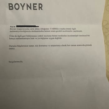 Ayakkabı İadesinde Yaşanan Sorun