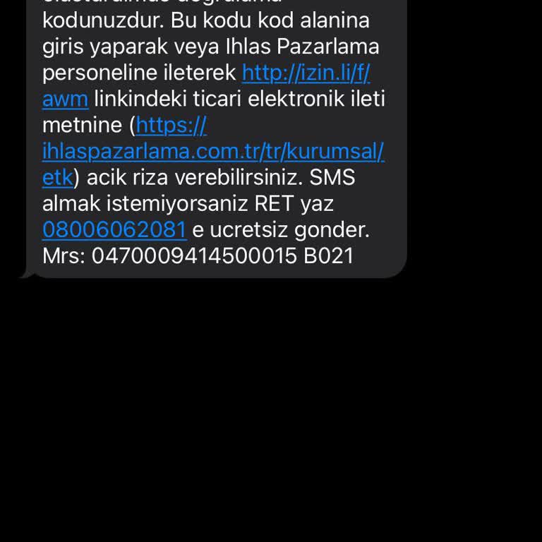 Gece Yarısı Gelen İzinsiz Onay Mesajı Şikayeti