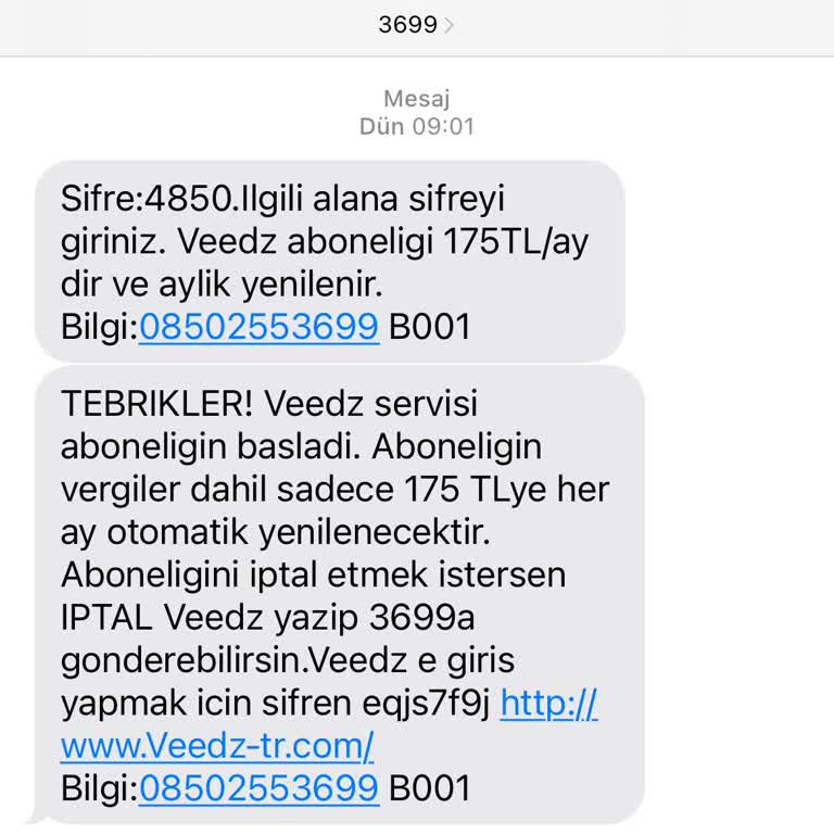 Yanlış Abonelik Ücreti İadesi Talebi