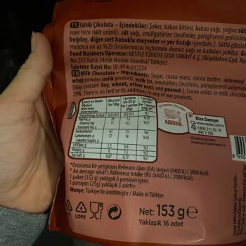 Nestle Çikolatalarında Renk Ve Tat Sorunu