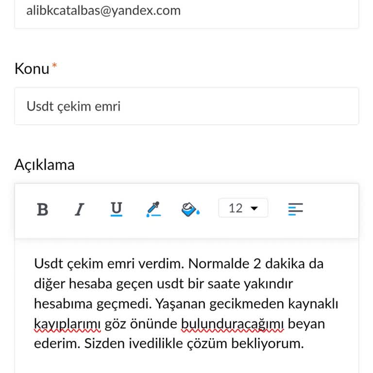 USDT Çekim İşlemlerinde Gecikme Sorunu