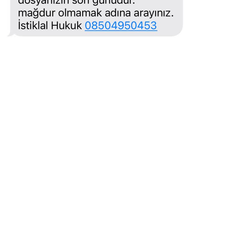Yanıltıcı SMS İle Karşı Karşıya Kaldım