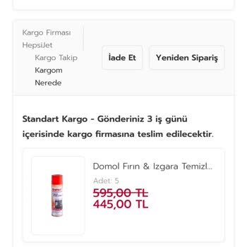 Eksik Ürün Ve Yetersiz İade Süreci