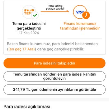 Para İadesi Sürecinde Belirsizlik Ve Gecikme