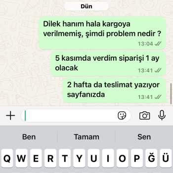 Siparişim Zamanında Teslim Edilmedi Muhatap Bulamıyorum