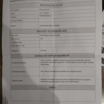 Ebebek Mağazasında Müşteri Hizmetleri Sorunu