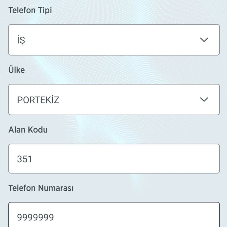 Yurt Dışı Numarası Ekleme Sorunu