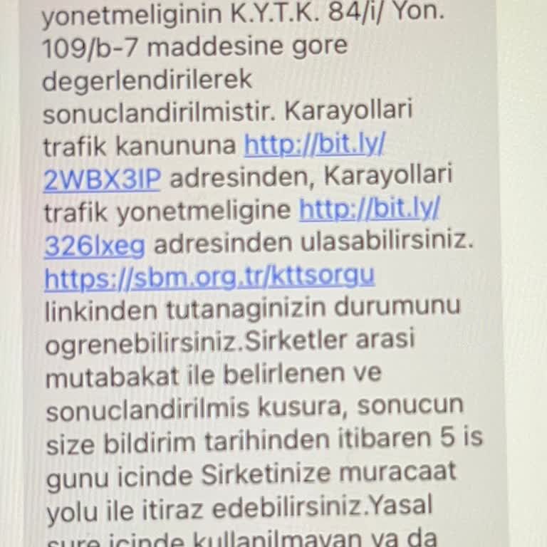 Yanlış Plaka Üzerinden Hatalı Mesaj