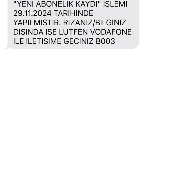 Vodafone'dan Onaysız Abonelik Uyarısı