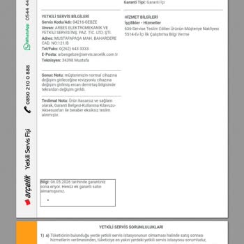 Arçelik Buzdolabı Teslimatında Büyük Sorun