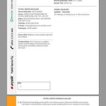 Arçelik Buzdolabı Teslimatında Büyük Sorun