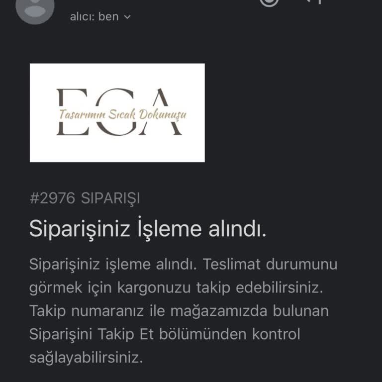 Ega Collection Siparişim Gelmiyor