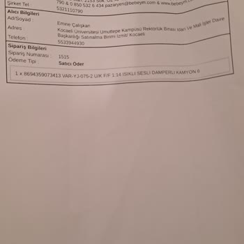 Yanlış Ürün Ve Eksik Hizmet