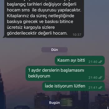 Cba Eğitim Platformu: Geciken Ders Başlangıçları Ve İade Sorunu