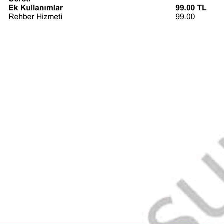 Faturama Eklenen Haksız Rehber Ücreti