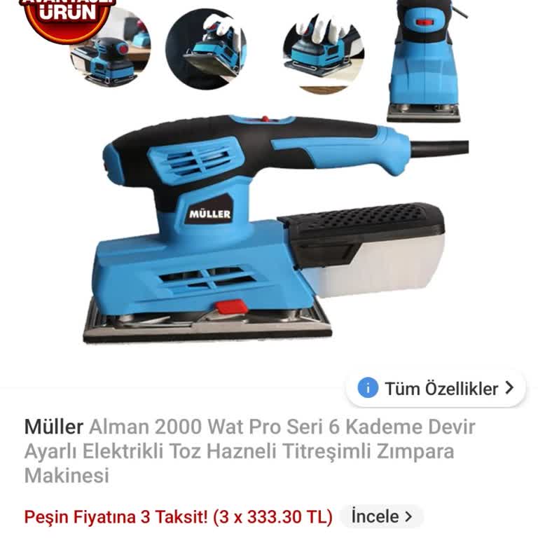 Zımpara Makinesi İade Sorunu