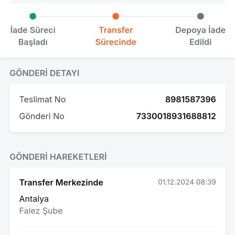 Trendyol Express Kargo Mağduriyeti
