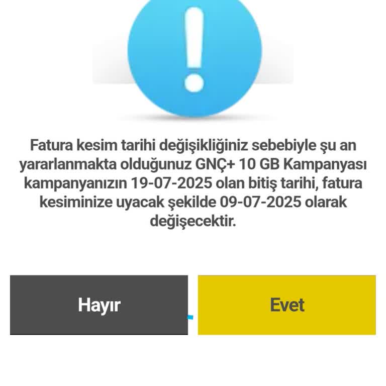 Turkcell Fatura Kesim Tarihi Değişmiyor