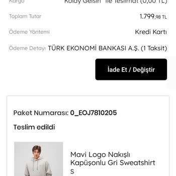 Mavi Jeans Sweatshirt Boya Problemi