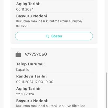 Arçelik Kurutma Makinesi Hayal Kırıklığı