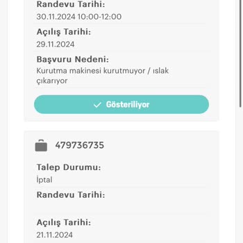 Arçelik Kurutma Makinesi Hayal Kırıklığı