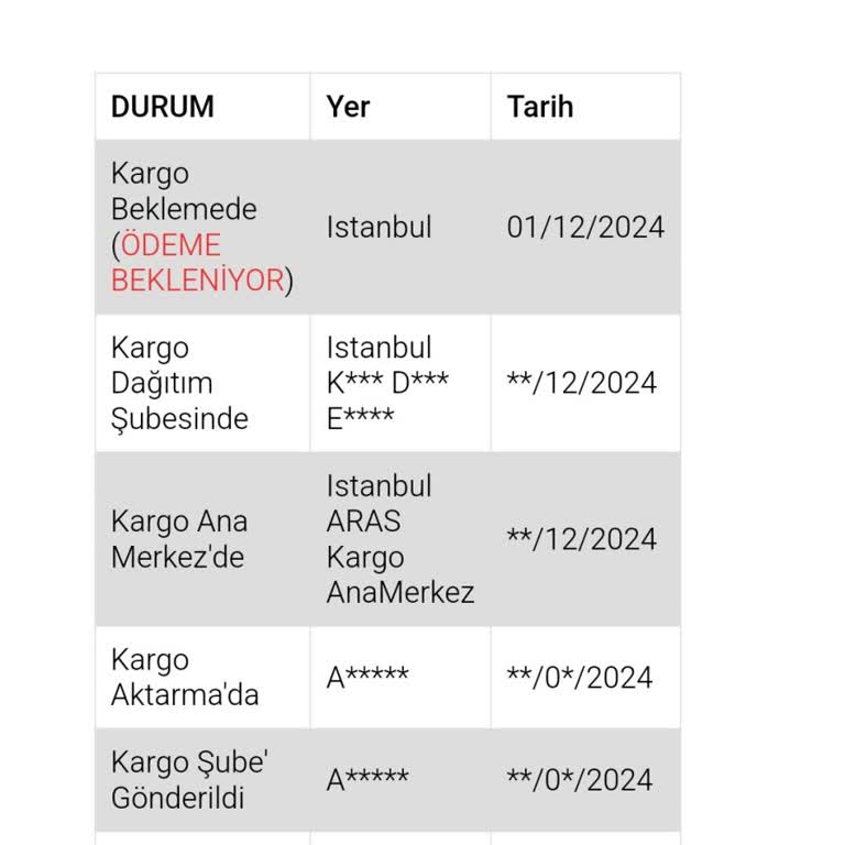 Yanıltıcı Kargo Ücreti Sorunu