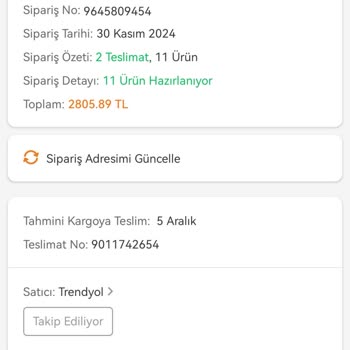 Trendyol'da Sipariş İptal Sorunu