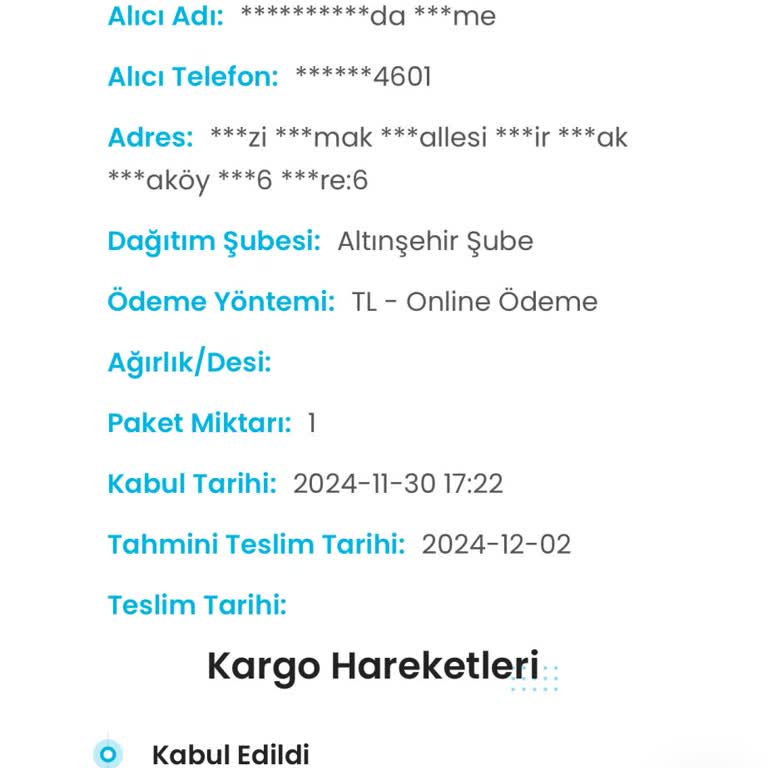 Zara Kargo Teslimat Sorunu Ve İletişimsizlik