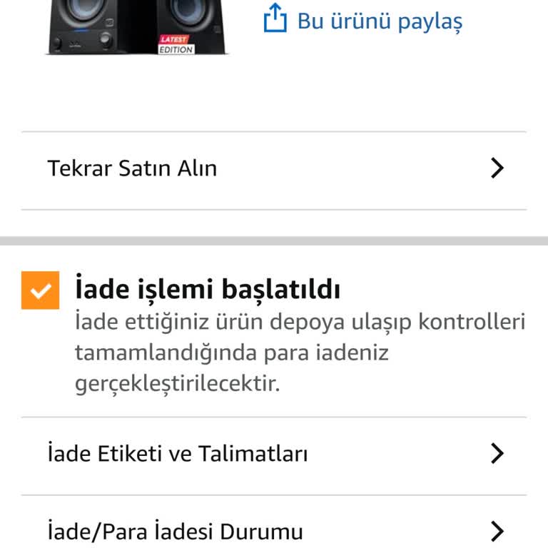 Amazon Prime Üyeliğinde İade Sürecinde Mağduriyet