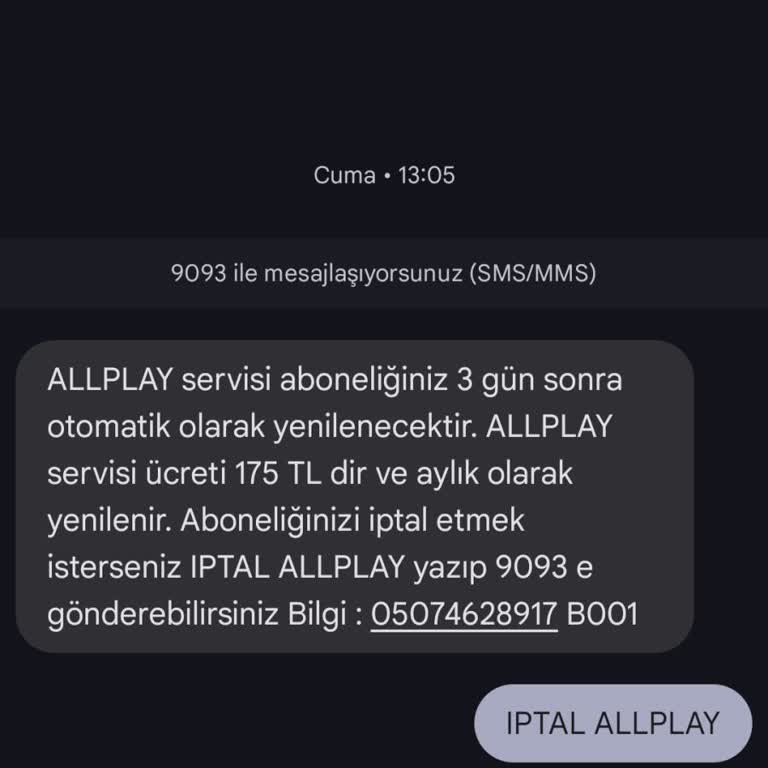 İstenmeyen Abonelik Yenilemesi Ve Geri Ödeme Talebi