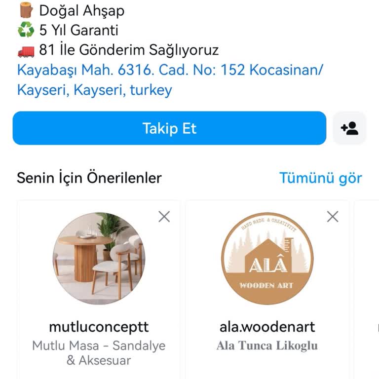 Sipariş Verilen Masa Takımı Gönderilmedi