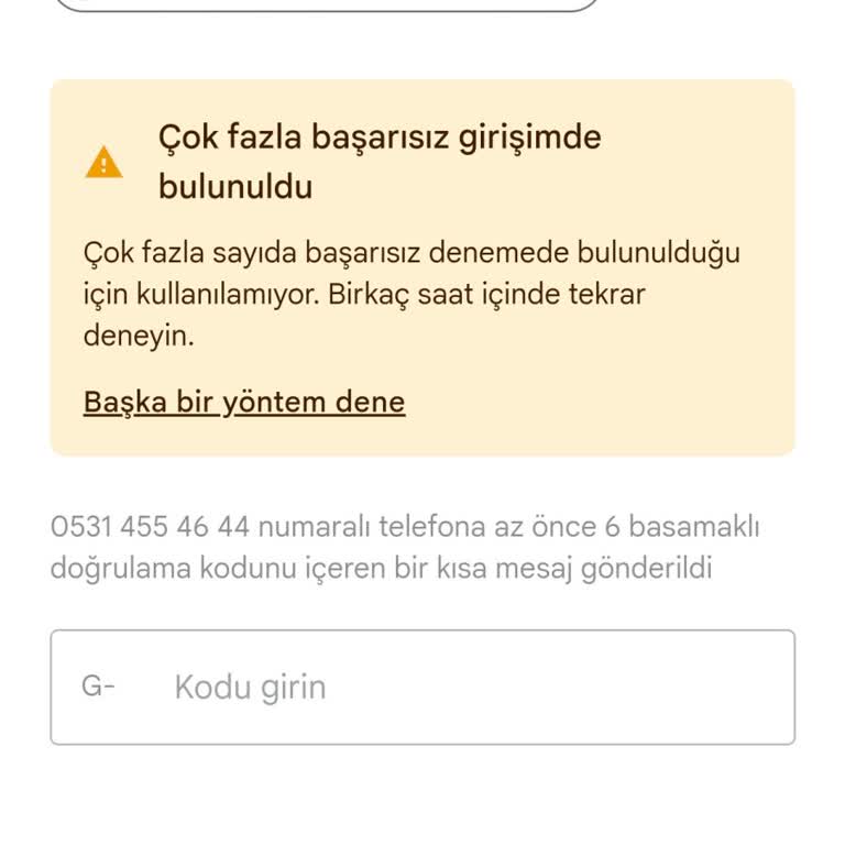 Hesap Giriş Problemi Ve Telefon Değişikliği Sonrası Erişim Sorunu