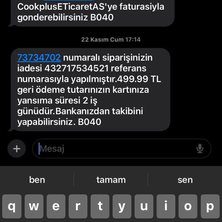 İade Edilmeyen Ücret Sorunu