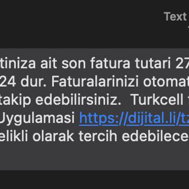 Yanlış Fatura Bildirimi: Turkcell'den Beklenmedik Mesajlar