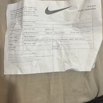 Nike Mağazasından Aldığım Ayakkabının Kalitesizliği Ve İade Sürecindeki Sorunlar