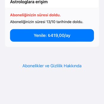 Yodha'dan Burçlar + Astroloji Üyelik İptaline Rağmen Çekilen Ücretler