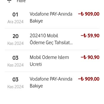 Vodafone Pay'de Yüklenen Bakiye Neden Gelmiyor