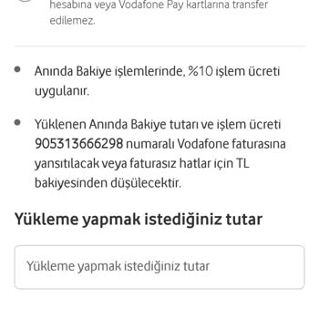 Vodafone Pay'de Yüklenen Bakiye Neden Gelmiyor
