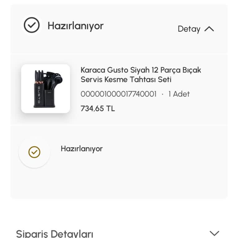 Karaca Züccaciye Eksik Ürün Ve Yetersiz Müşteri Hizmetleri