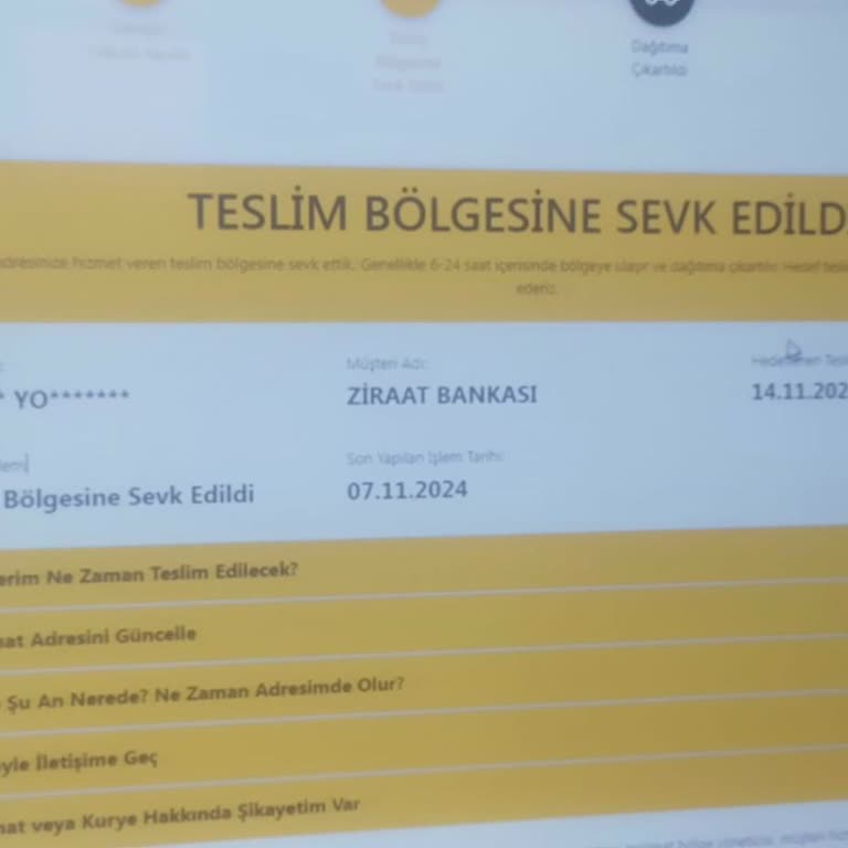 AGT Kurye İle İletişim Sorunları