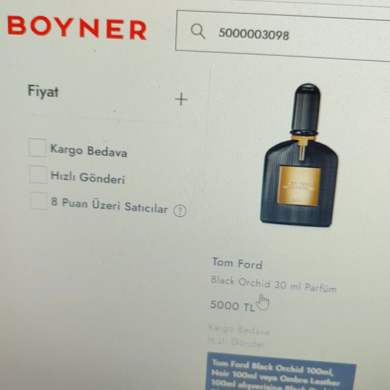 Boyner'den Eksik Gelen Promosyon Parfüm