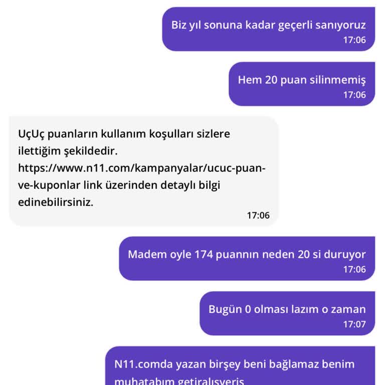 Getir Alışverişte Uçuş Puanlarının Silinmesi